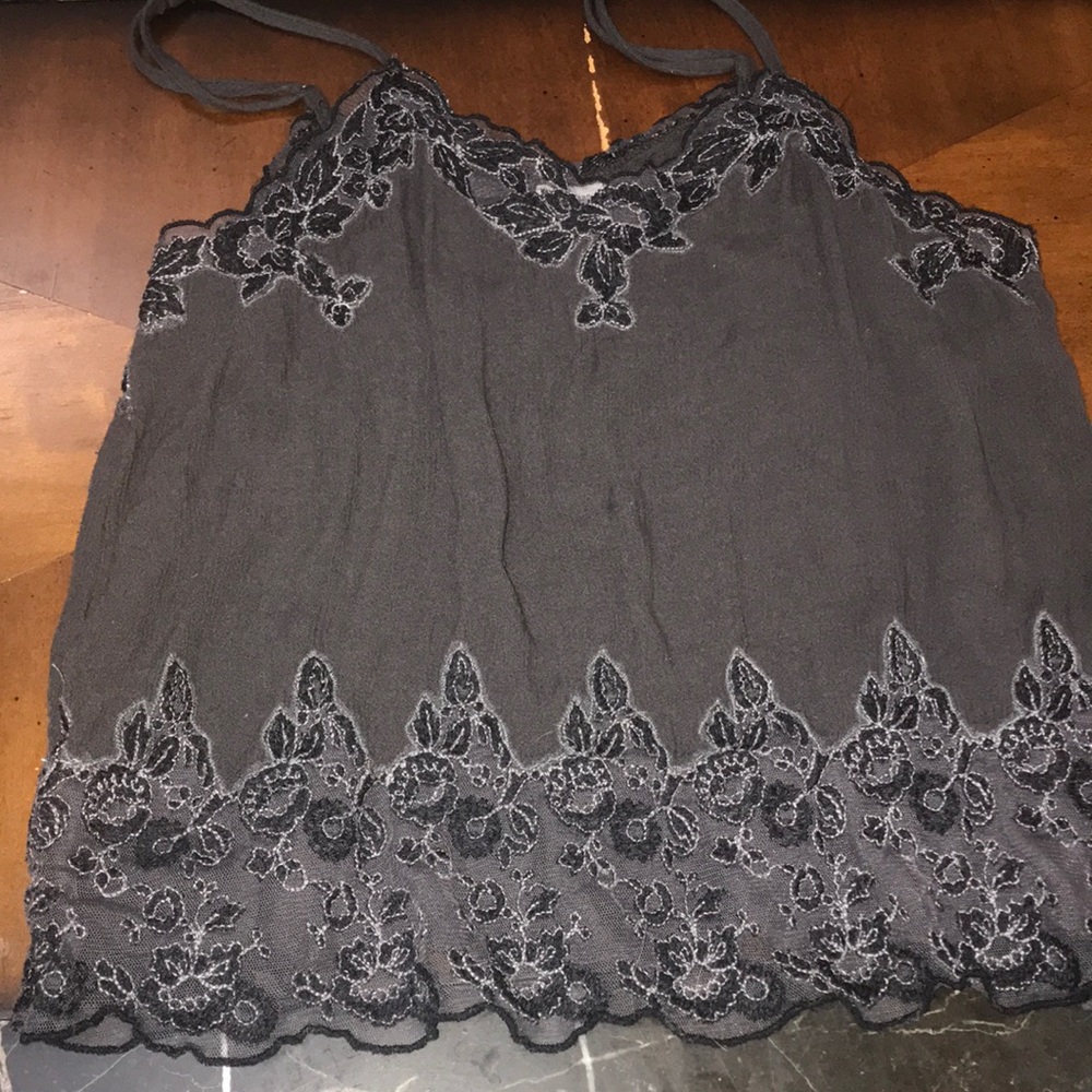 Black tank top